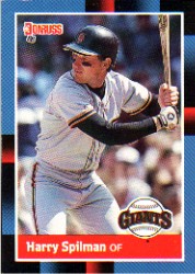 1988 Donruss Baseball Cards    607     Harry Spilman